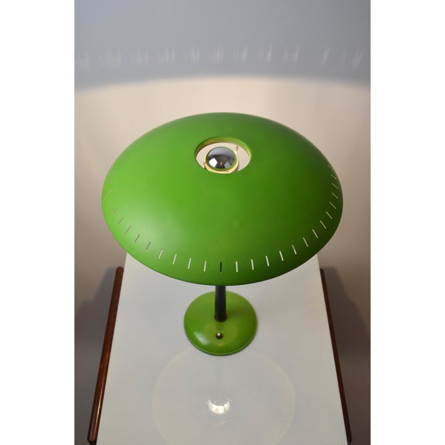 Green Table Lamp by Louis Kalff for Philips, Netherlands, 1960s For Sale - Image 4 of 18