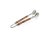 Coastal Treviso Bamboo and Nickel Shell Ice Tong For Sale - Image 3 of 3