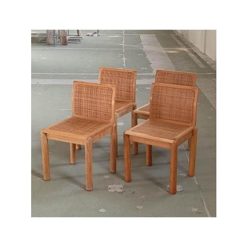 1970s Wicker Chairs, 1970s, Set of 4 For Sale - Image 5 of 14