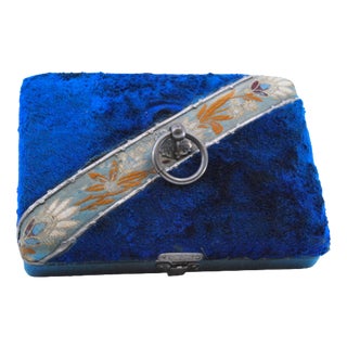 Five-Piece Silver Sewing Set in Original Case, Set of 5 For Sale