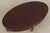 1980s Ethan Allen Avenue Mahogany Oval Coffee Table For Sale - Image 5 of 15