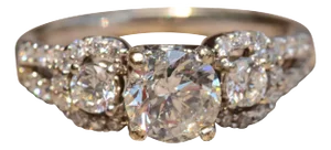 The Daniella: Ladies Engagement Ring set with 0.91 Carat Center