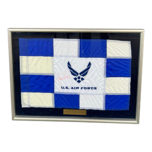 Vintage Signed United States Air Force Pin Flag Framed
