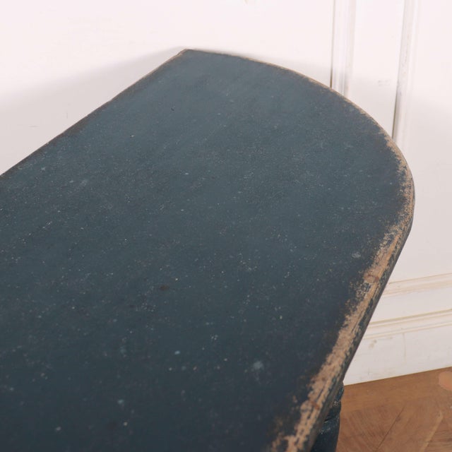 English Bowended Console Table, 1870 For Sale - Image 9 of 10