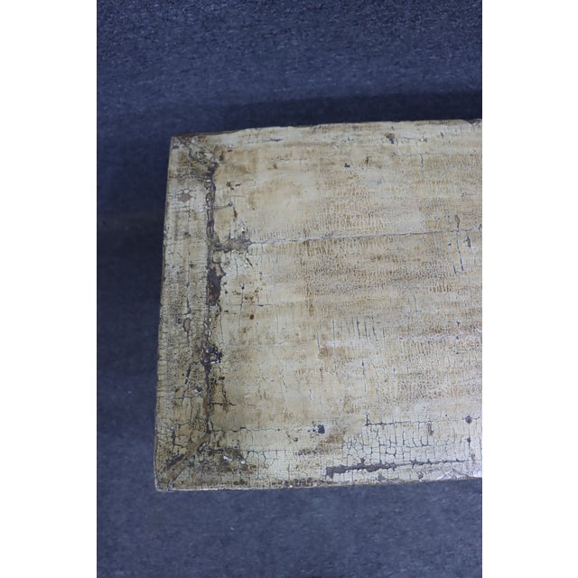 Chinoiserie Distressed Chinoiserie Console For Sale - Image 3 of 11