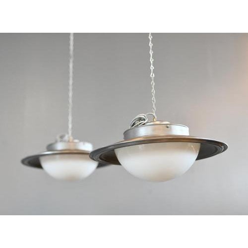 UFO Pendant Light by Adolf Meyer for Zeiss Ikon, 1930s For Sale - Image 10 of 13