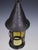 Antique Arts and Crafts Wrought Iron and Hand-Blown Amber Glass Pendant Lantern, 1890 For Sale - Image 9 of 11