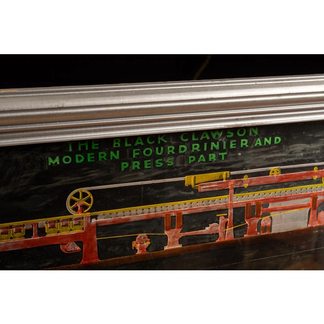 Black Early 20th Century Lighted Black-Clawson Sign For Sale - Image 8 of 10