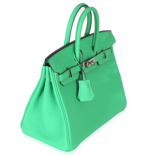 Contemporary Vert Comics Togo Birkin 25 PHW For Sale - Image 3 of 10