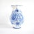 Folk Art Vintage Large Czech Blue and White Ceramic Pitcher For Sale - Image 3 of 10
