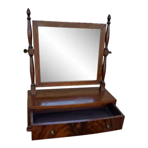 Antique Federal Style Flame Mahoganh Shaving/ Dressing Table Top