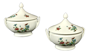 Mid-Century Italian Porcelain Soup Tureens from Richard Ginori, 1940s, Set of 2