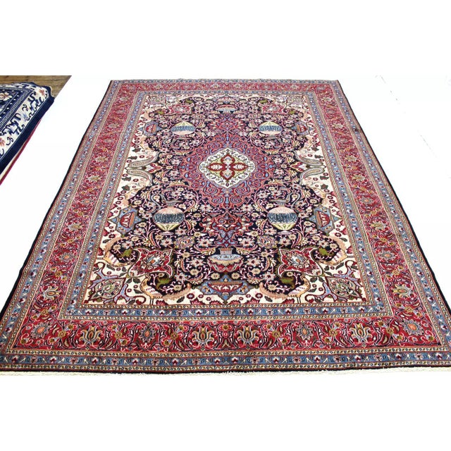 382x291cm hand-knotted genuine Kashmar rug| Knot density: approx. 200.000-250.000 knots/sqm | Pattern: Zirkhaki (mineral...