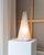 Murano Pyramid Table Lamp in Frosted Glass, Italy, 1970s For Sale - Image 9 of 11