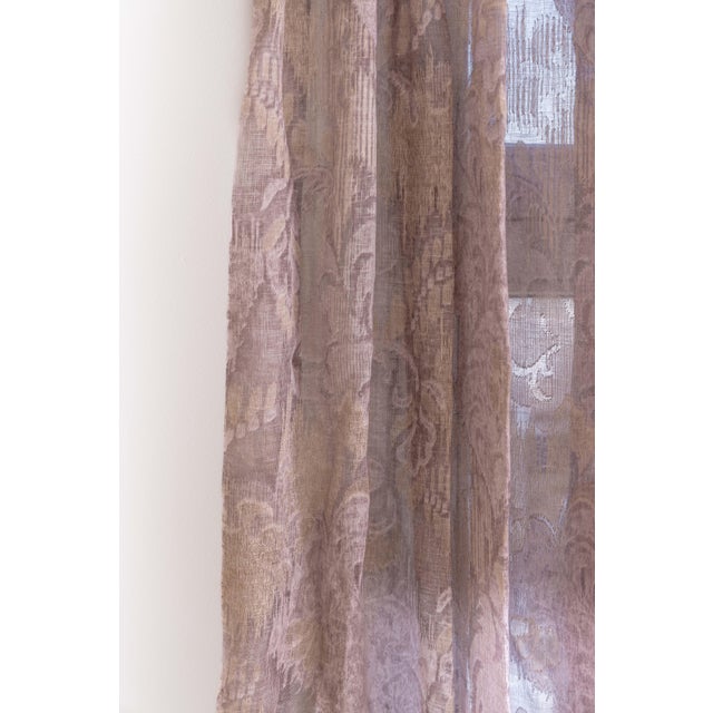2020s Set of 2 Custom Sheer Curtains For Sale - Image 5 of 7