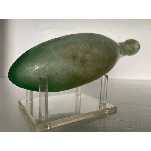 Antique Classical Style Iridescent Glass Bottle For Sale - Image 9 of 11