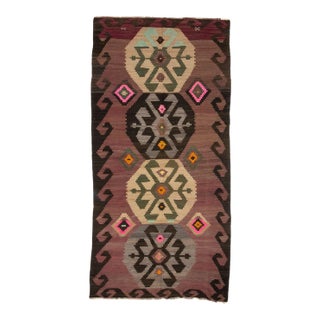 Vintage Turkish Kars Kilim Rug For Sale