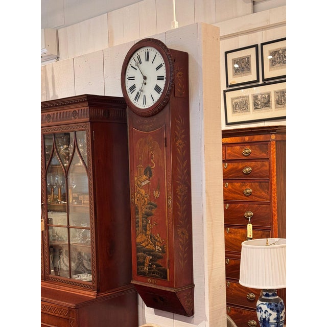 19th Century Chinoiserie Wall Clock For Sale - Image 11 of 15