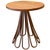 Wood New Metal Fleur Side Table with Oak Wood Top Indoor and Outdoor For Sale - Image 7 of 18