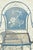 Modern Mid 20th Century Wrought Iron Pierced Rose Garden Patio Dining Chair For Sale - Image 3 of 12