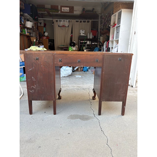 1960s 1940s Chippendale Desk / Vanity For Sale - Image 5 of 6