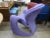 Lavender 1970s Italian Modern Sculptural Lounge Chair Attributed to Vittorio Introini For Sale - Image 8 of 9
