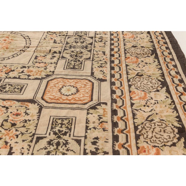 Early 21st Century Modern Bassarabian Botanic Design Hand Knotted Wool Rug by Doris Leslie Blau For Sale - Image 5 of 7