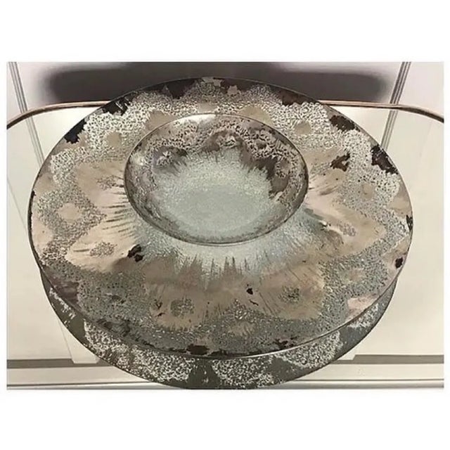 This Dorothy Thorpe chip and dip server from the 1960s features the iconic Atomic Splash pattern, with bold black and...