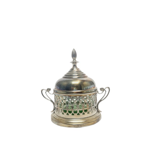 Art Nouveau Polish Candyer from Plewkiewicz, Warsaw, 1890s, in Good conditions. Designed before 1890 This piece has an...