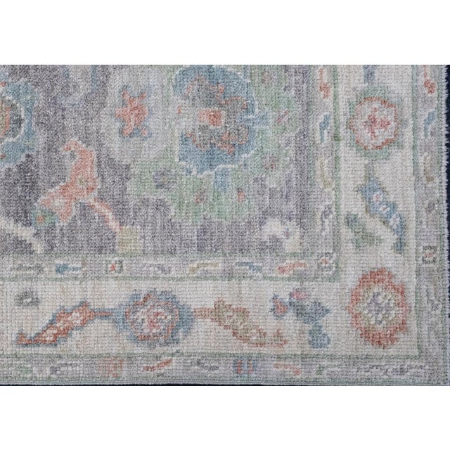 Turkish Oushak Rug 2'8" x 6'6" For Sale - Image 4 of 8