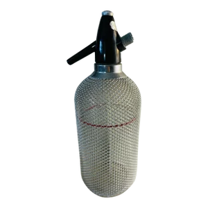 1960s Acc Metal Mesh Seltzer Syphon Bottle