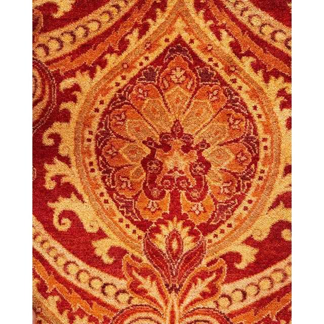 Traditional Mogul, One-of-a-Kind Hand-Knotted Area Rug - Red, 9' 2" x 11' 6" For Sale - Image 3 of 8