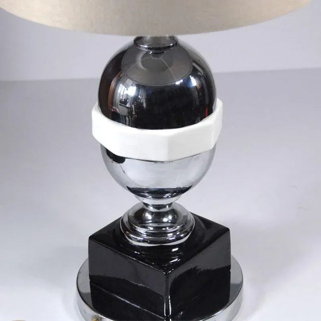 Black Belgian Space Age Table Lamp, 1970s For Sale - Image 8 of 9