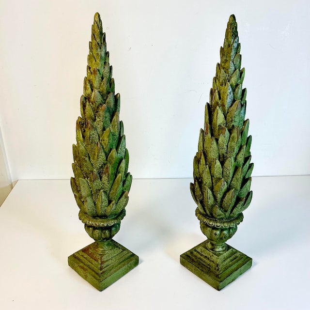 Mid-Century Neoclassical Hollywood Regency Greek Laurel Tree Topiaries - A Pair For Sale - Image 16 of 17