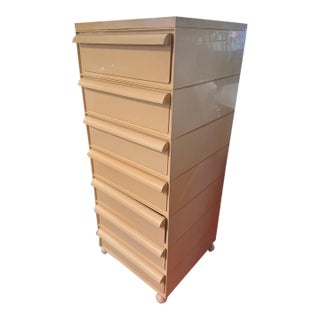 Kartell Stacking Drawer Program - 8 Piece White Plastic Set - Space Age 1970s For Sale