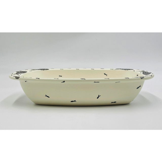 Metal Vintage Emilia Castillo Porcelain & Pure Silver Serving Bowl, Mexican Modern For Sale - Image 7 of 18