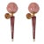 1990s Mid Century Modern, Purple Murano Glass Sconces For Sale
