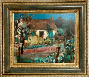 Robert Vernet-Bonfort, French Neo Expressionist Surreal Oil Painting Robert Vernet Bonfort Deaf Artist