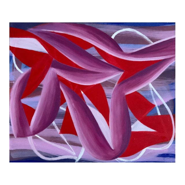 Contemporary Abstract Oil on Canvas "24ju6p-2024" by Alain Clément For Sale