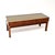 1950s Vintage Military Campaign Style Coffee Table with Leather Top, 1950 For Sale - Image 5 of 11