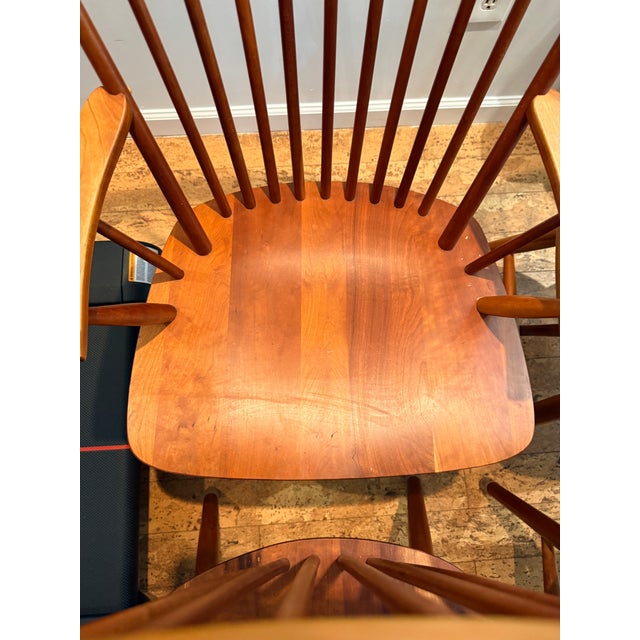 Set of 4 Rh Lemieur Windsor Dining Chairs For Sale In Washington DC - Image 6 of 10