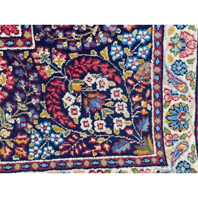 Vintage Pictorial Kerman Rug For Sale - Image 6 of 18