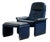 Set of DS 50 Leather Chair and Ottoman from de Sede, 1980s For Sale