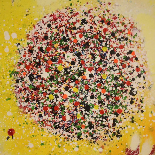 Italian Artist, Abstract Subject, 1970, Oil on Canvas For Sale - Image 13 of 14