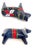 Navy Blue Swedish Folk Art Vintage Hand Painted Dala Horse For Sale - Image 8 of 11