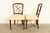1980s Kindel Furniture Style Federal Carved Mahogany Side Chairs or Dining Chairs, Pair For Sale - Image 5 of 14