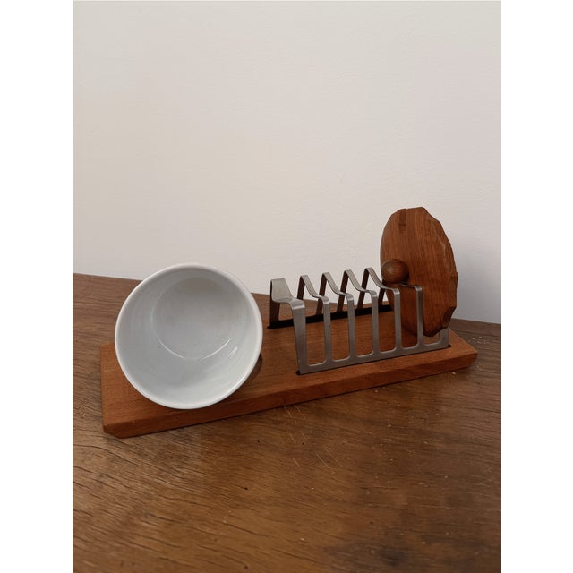 Mid-Century Modern Mid-Century Modern Danish Toast Rack, 1960s For Sale - Image 3 of 6