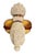Traditional Mid-Century Faience Spaghetti Glaze St. Bernard Planter & Match Holder With Saddlebags For Sale - Image 3 of 12