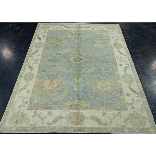Turkish Oushak Rug 5' x 6'4" #17030 Explore a curated collection of hallway runners, wool rugs, and handmade masterpieces...
