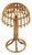 Mid-Century Bamboo and Rattan Mushroom Table Lamp in the style of Louis Sognot, France, 1960s For Sale